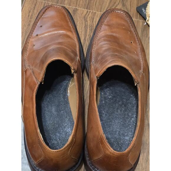 MICHAEL TOSCHI CIS Equipped Loafer Dress Shoes Cognac Leather Size‎ 10.5 ITALY - Picture 4 of 8